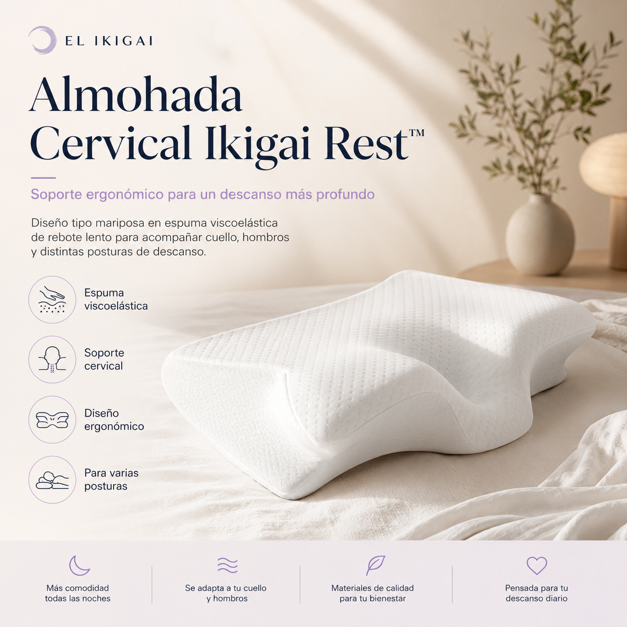 Almohada Cervical Ikigai Rest