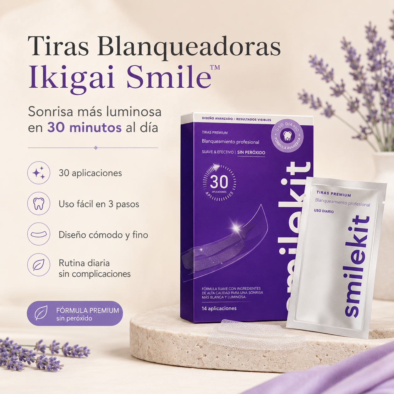 Tiras Blanqueadoras Ikigai Smile